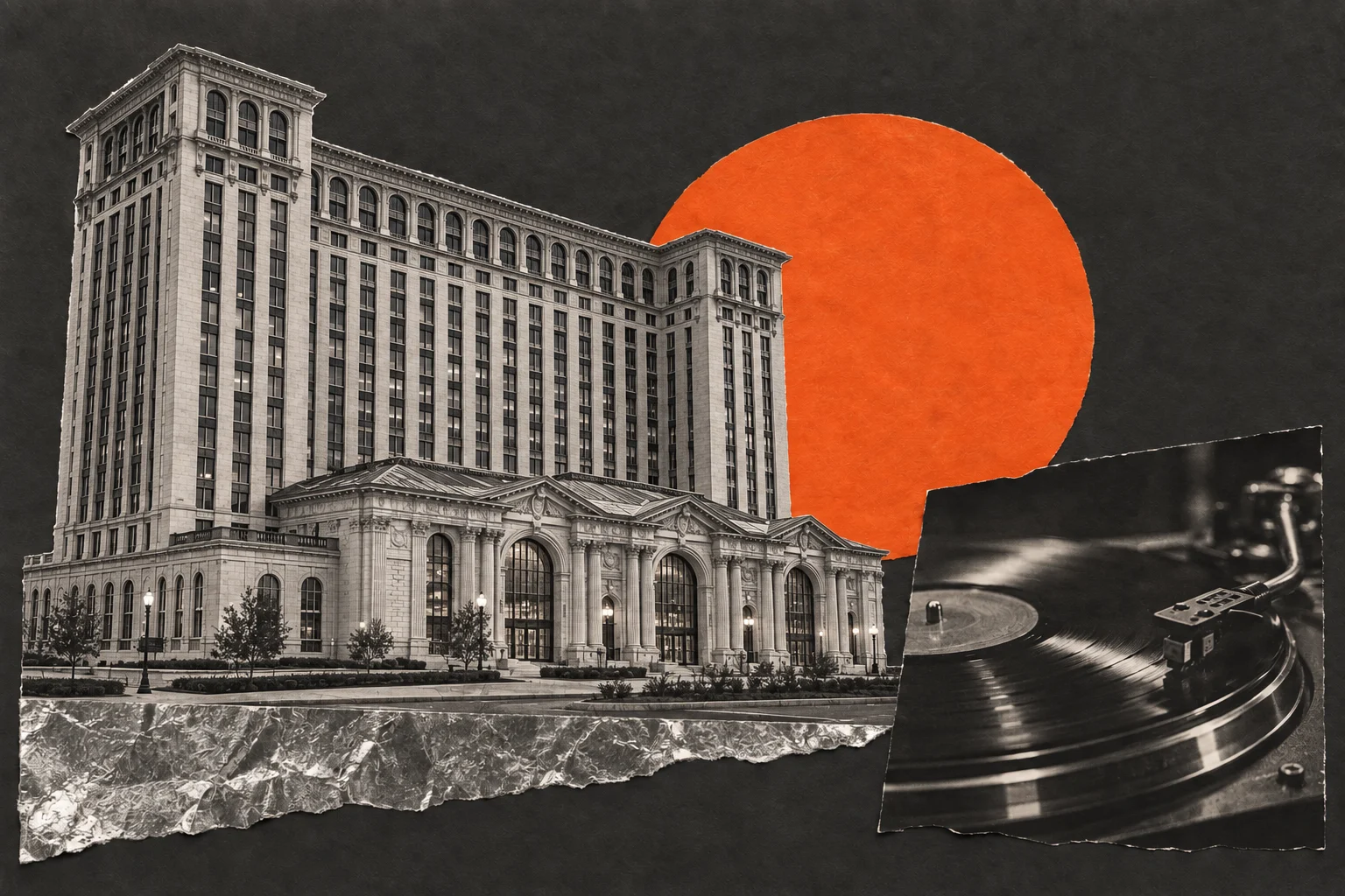 Detroit, collage for the KEVNS City Collages series