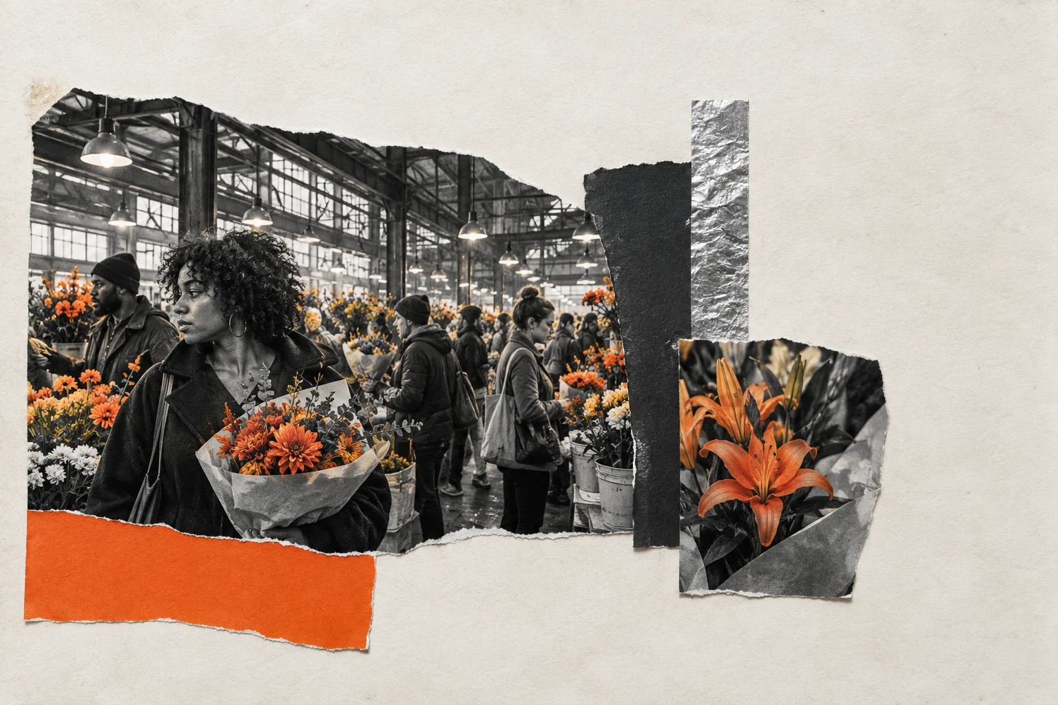 Events in Detroit, collage for the KEVNS City Collages series