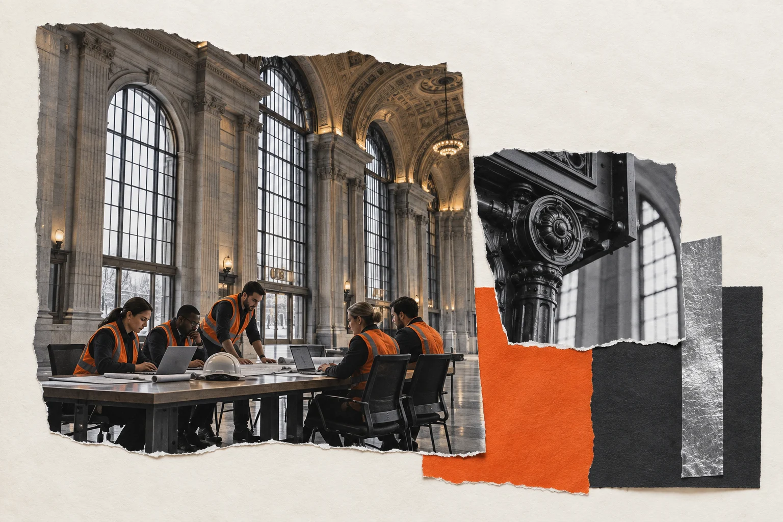 Innovation in Detroit, collage for the KEVNS City Collages series