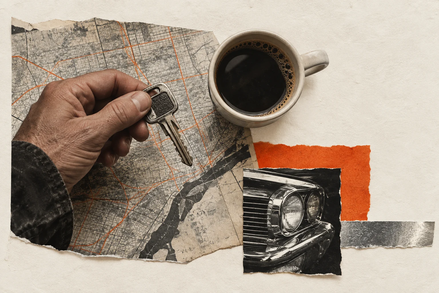 More intel in Detroit, collage for the KEVNS City Collages series