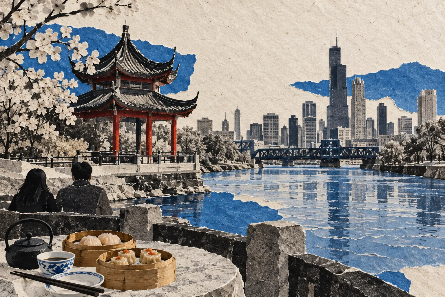 Chinatown, collage
