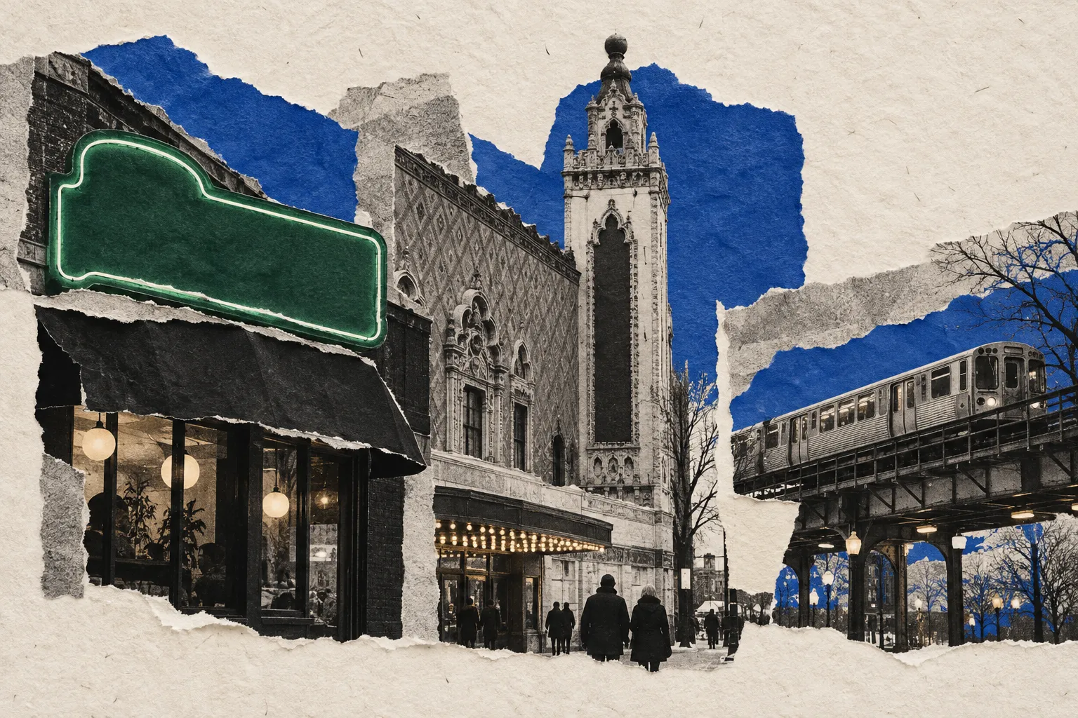 Uptown, collage