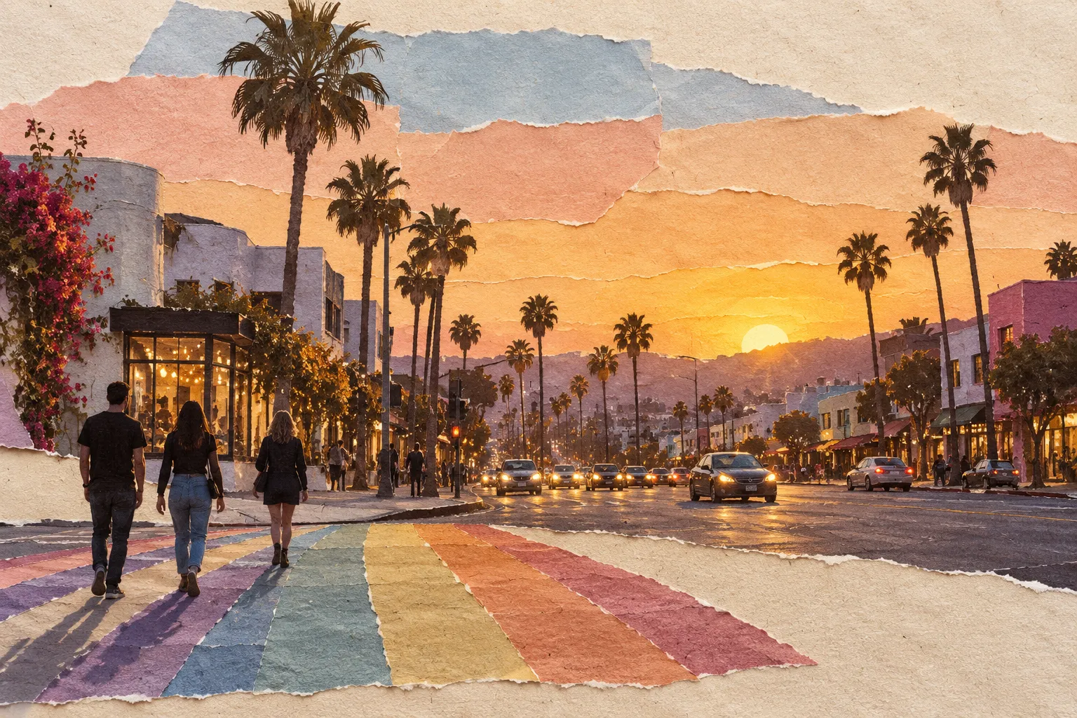 West Hollywood, collage