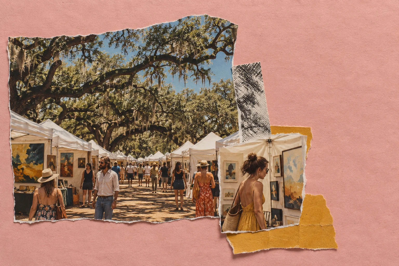 Events in Houston, collage for the KEVNS City Collages series