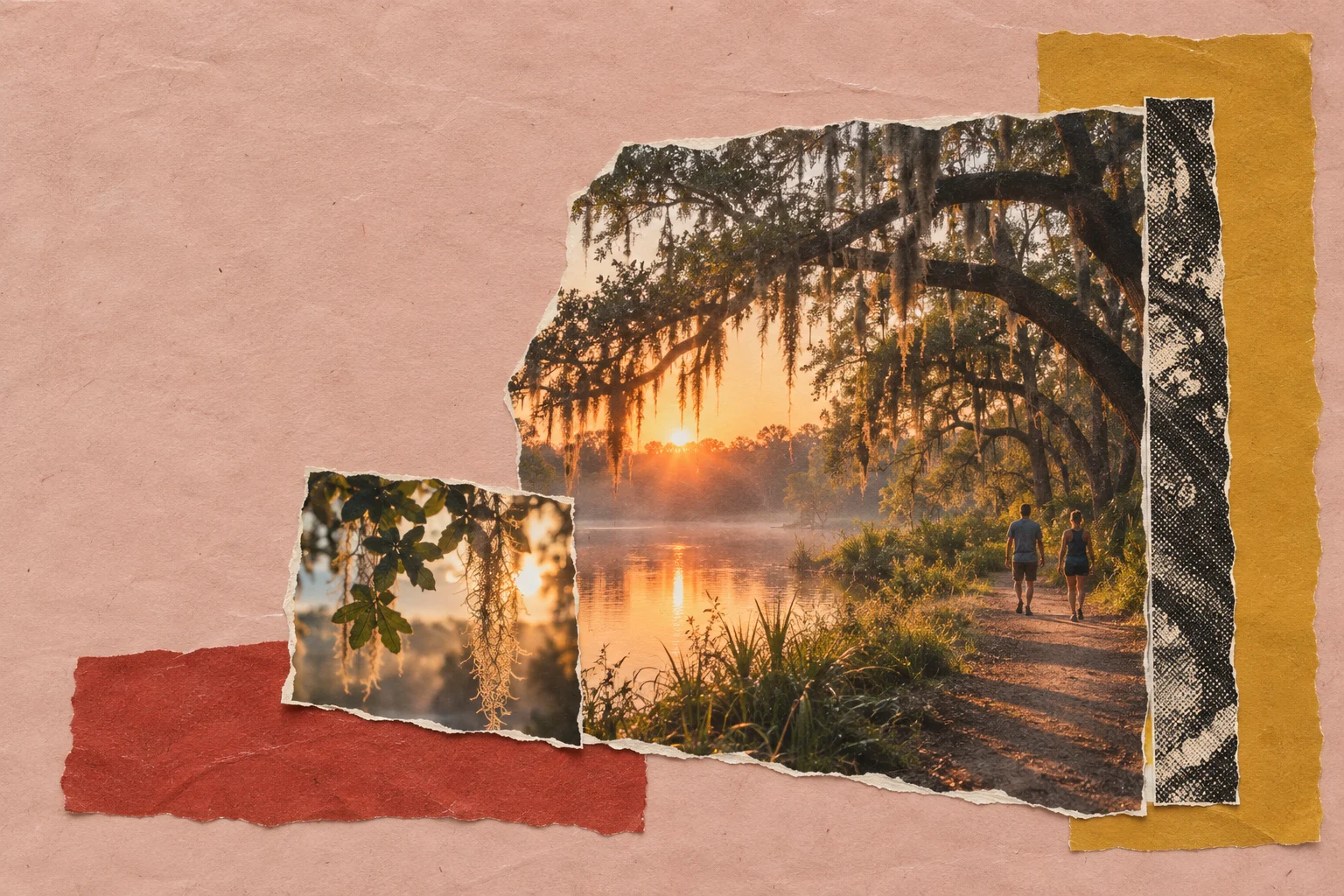 Body & soul in Houston, collage for the KEVNS City Collages series