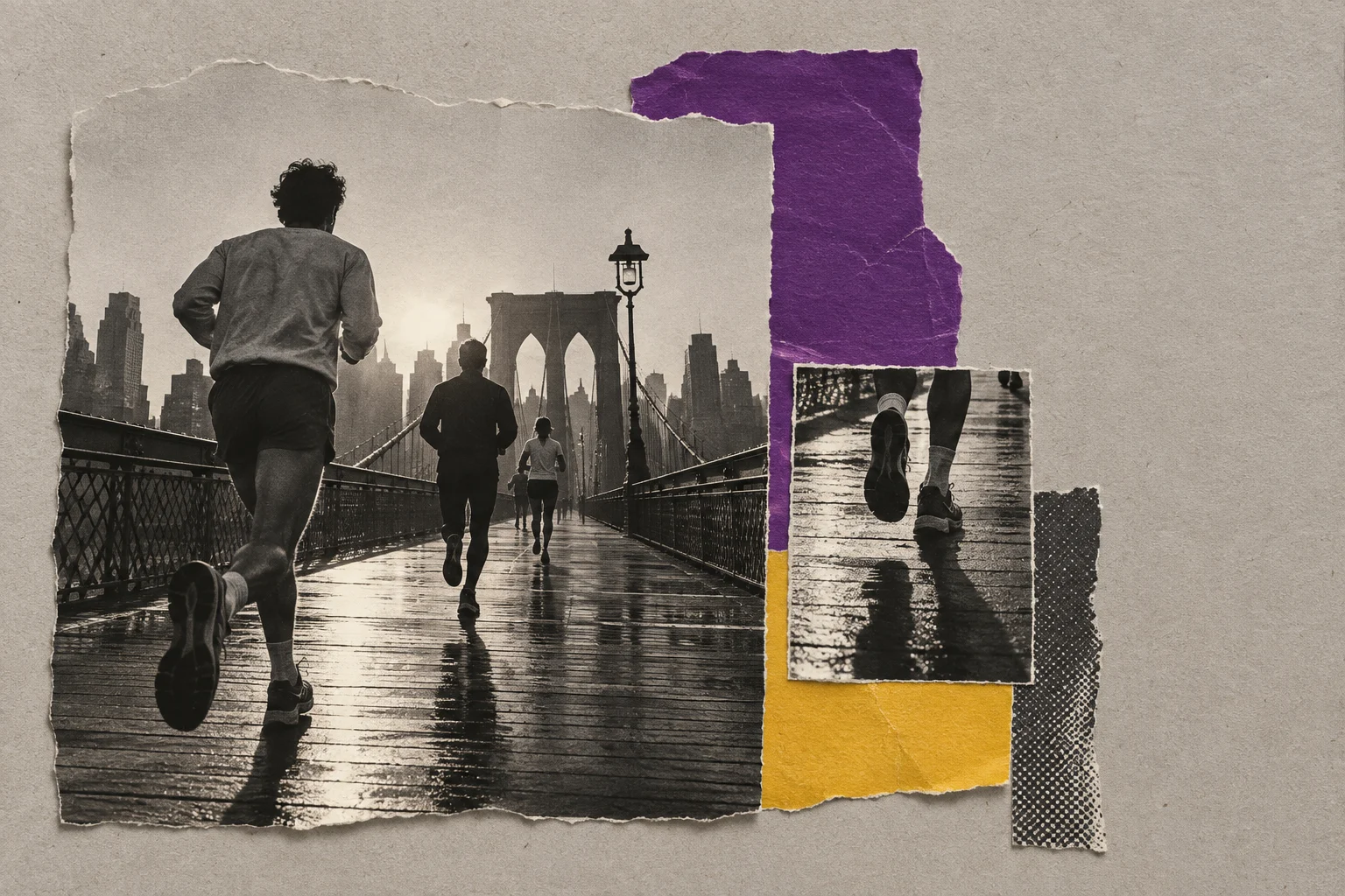 Body & soul in New York, collage for the KEVNS City Collages series