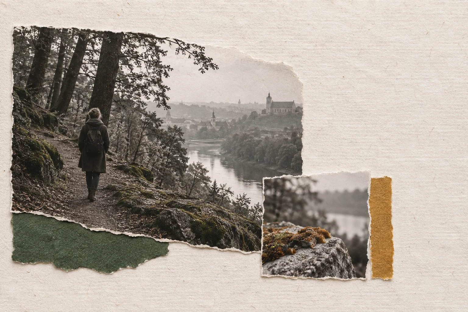 Outdoors in Vilnius, collage for the KEVNS City Collages series