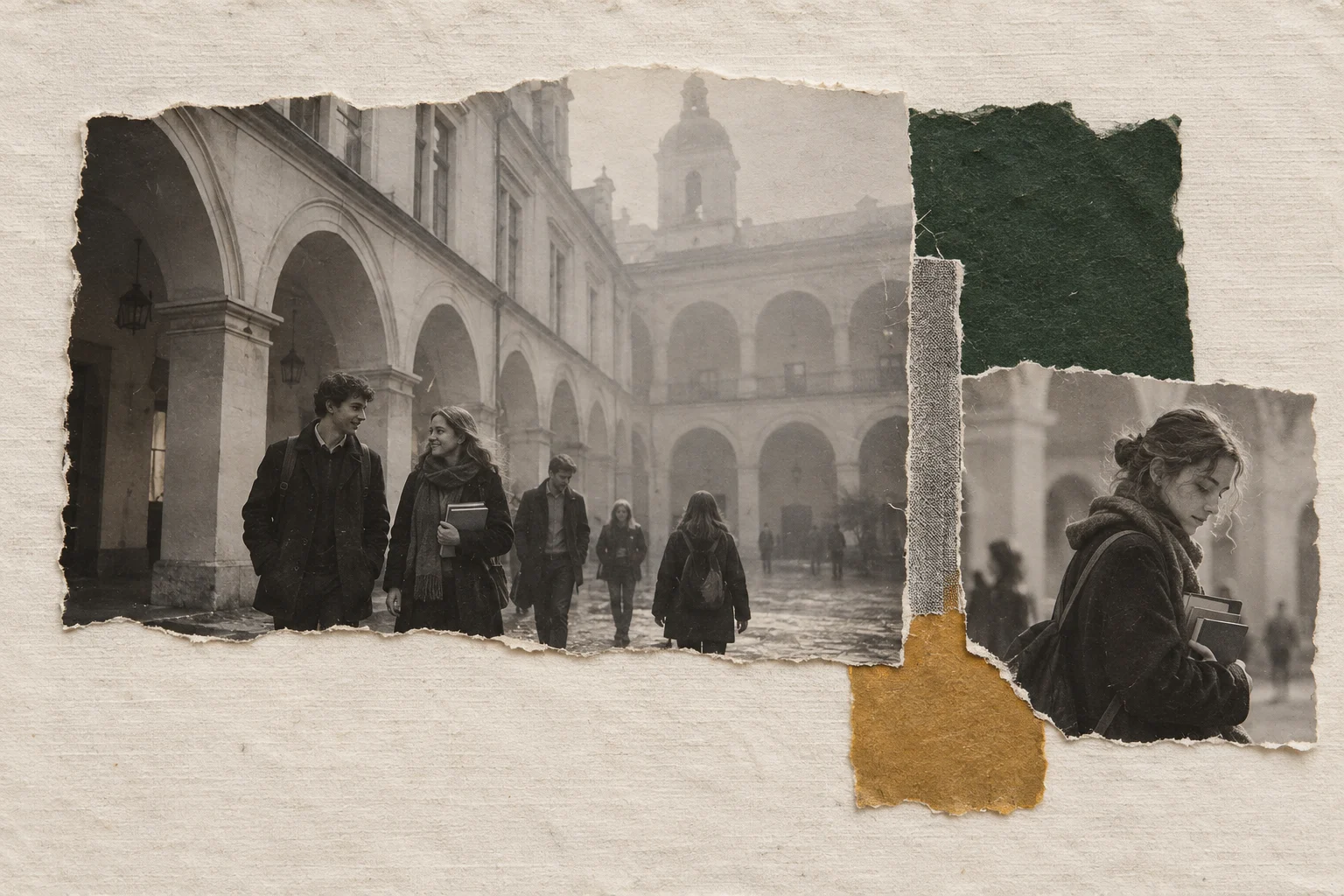 People in Vilnius, collage for the KEVNS City Collages series