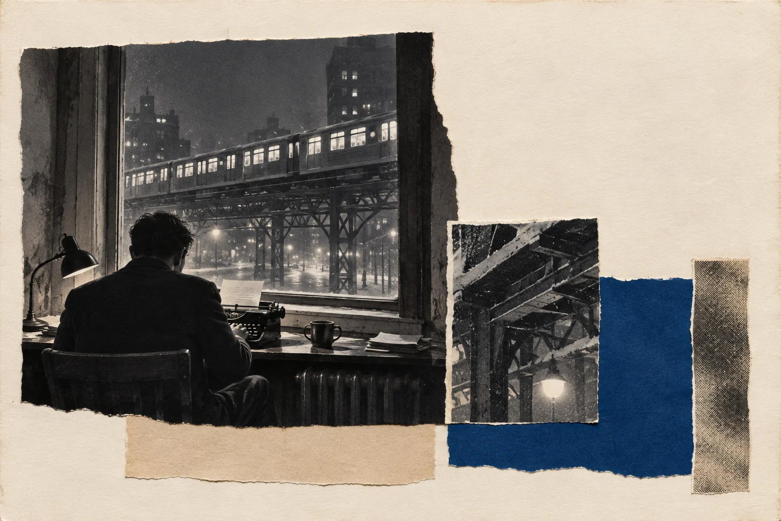 Richard Wright, collage portrait for the KEVNS City Collages series