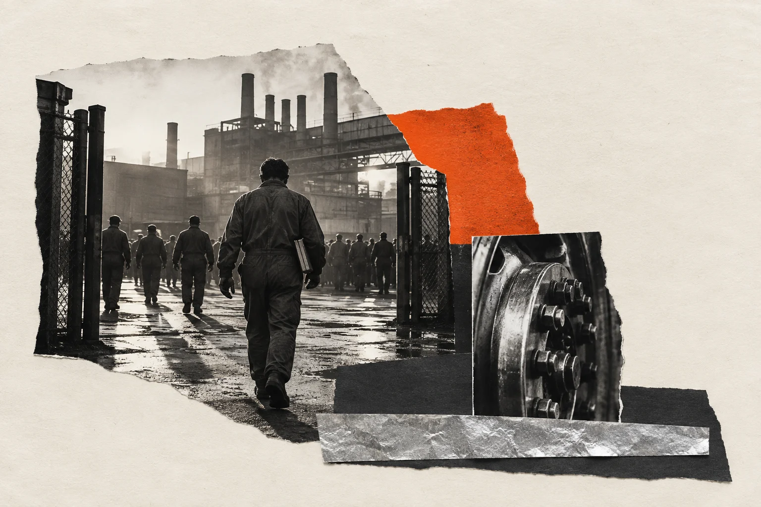 James Boggs, collage portrait for the KEVNS City Collages series