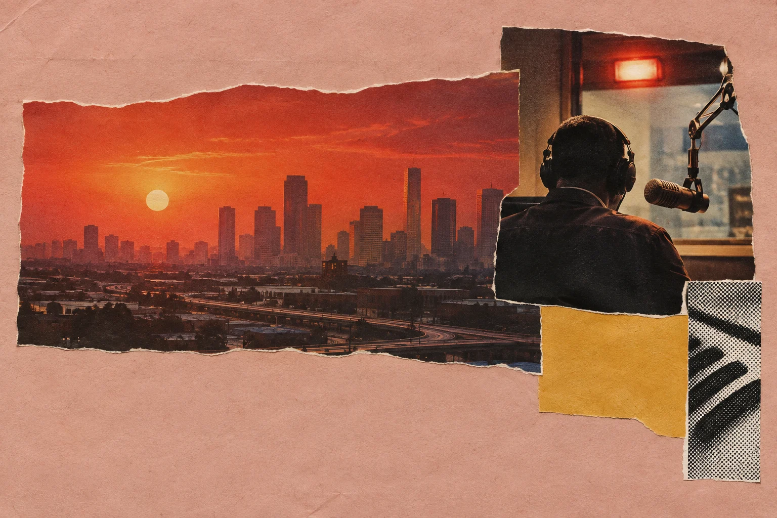 Ray Hill, collage portrait for the KEVNS City Collages series