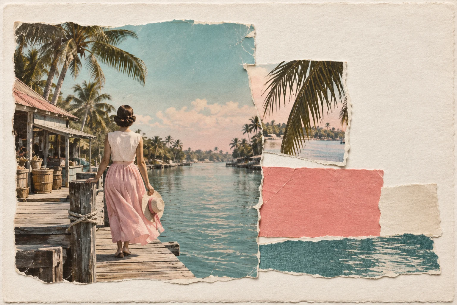 Mary Brickell, collage portrait for the KEVNS City Collages series