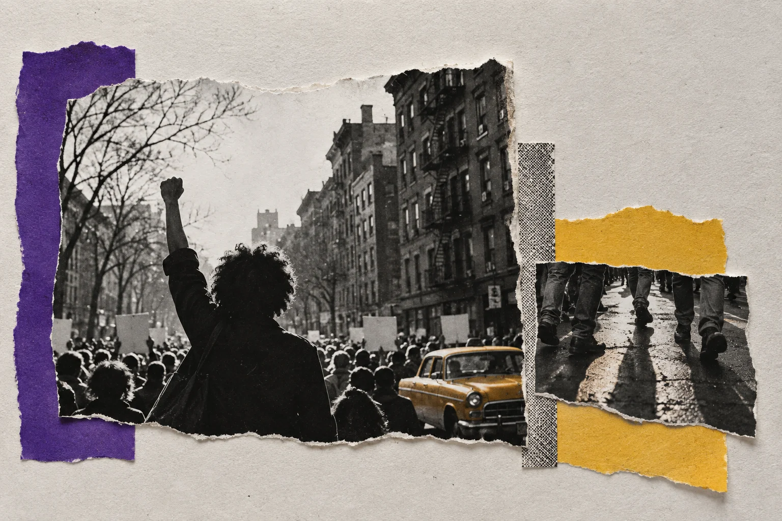 Sylvia Rivera, collage portrait for the KEVNS City Collages series