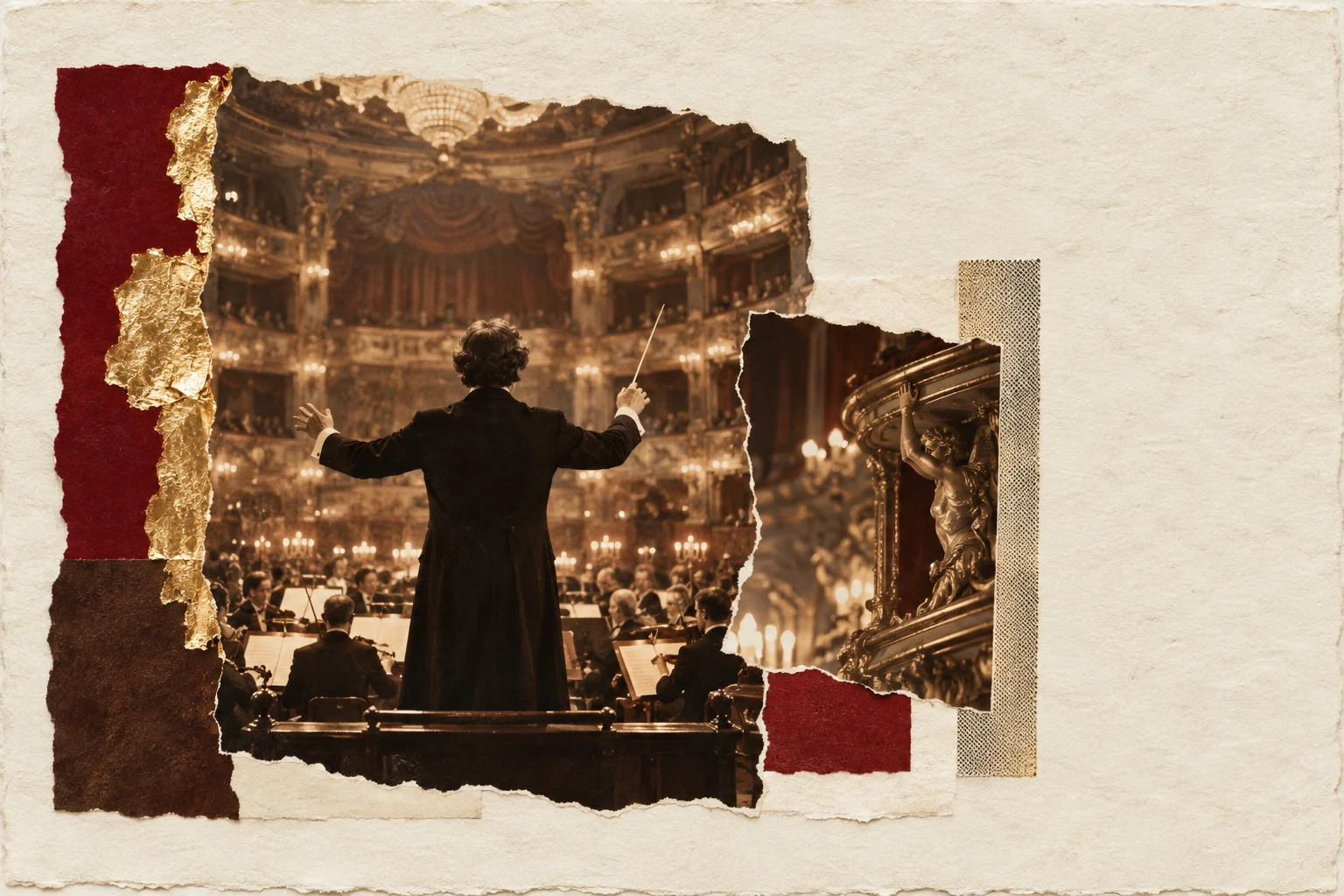 Gustav Mahler, collage portrait for the KEVNS City Collages series