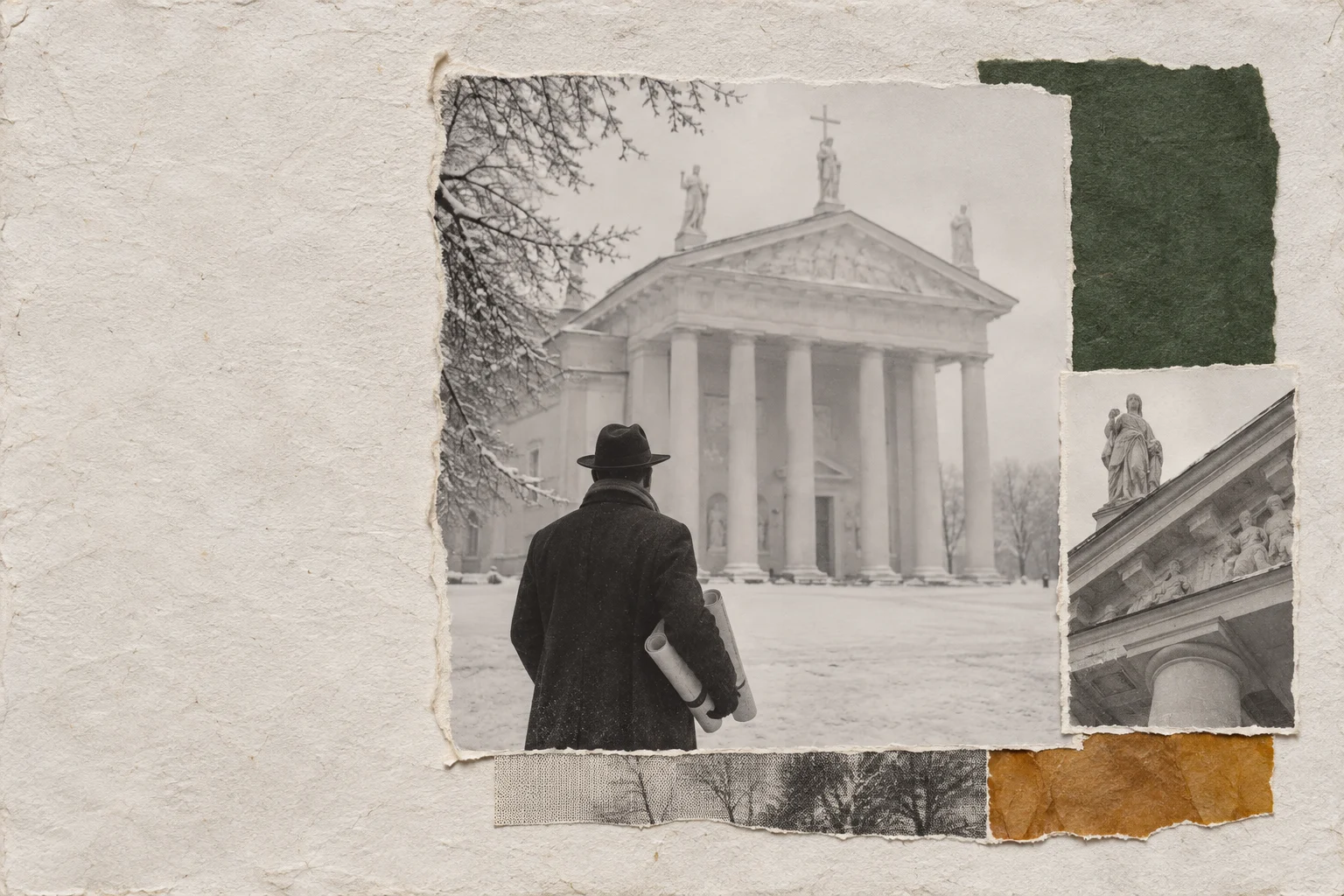 Laurynas Gucevičius, collage portrait for the KEVNS City Collages series